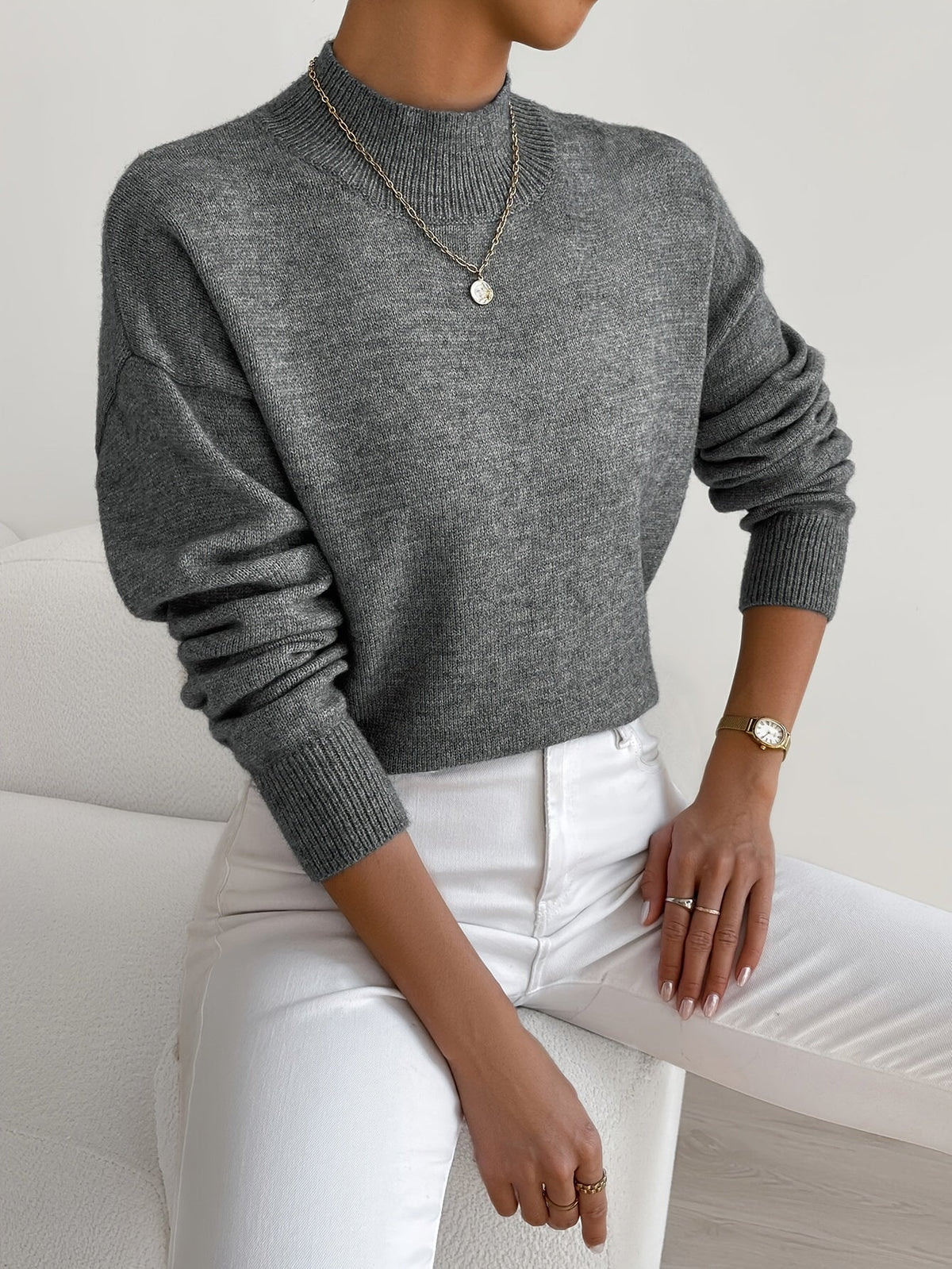 DELAUNAY | Pull Col Montant Doux Christine