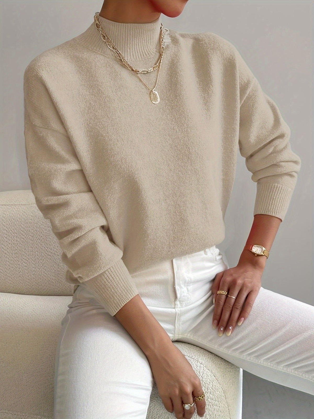 DELAUNAY | Pull Col Montant Doux Christine