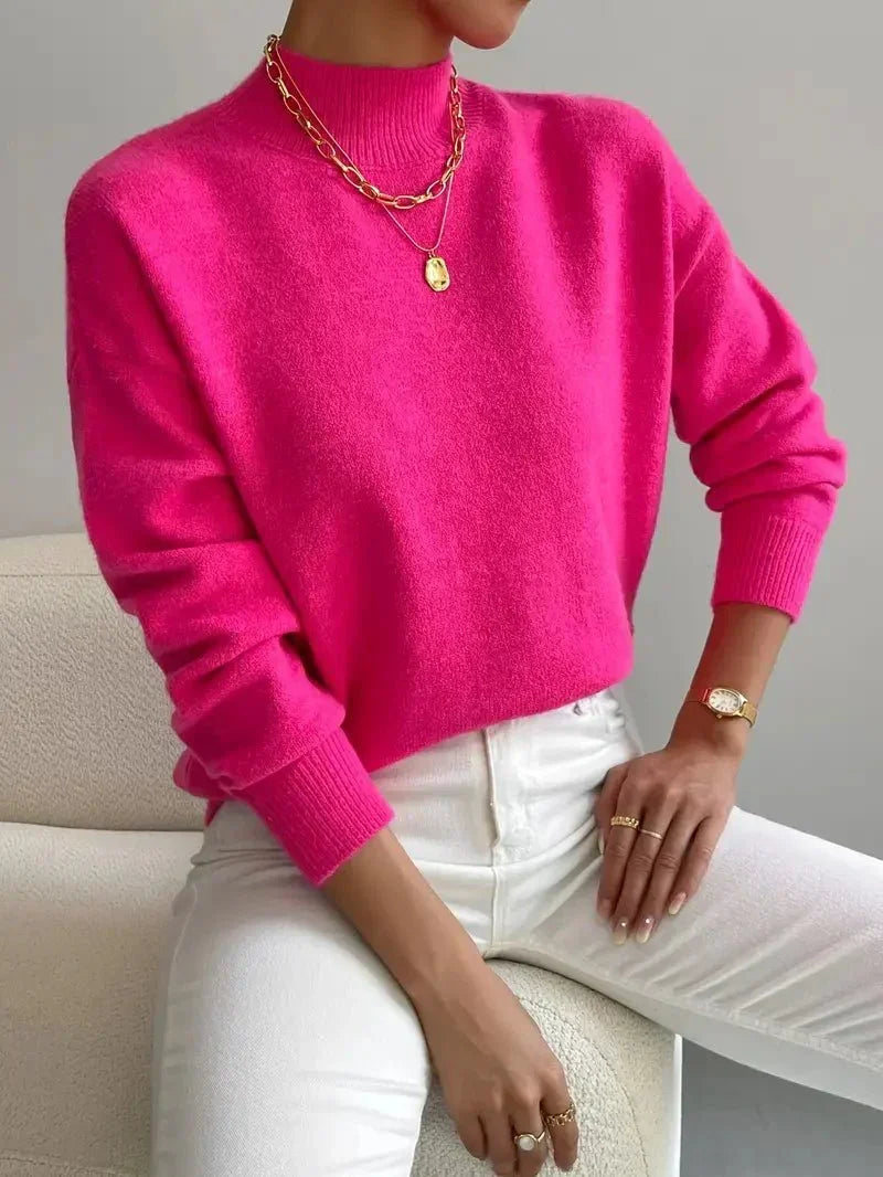 DELAUNAY | Pull Col Montant Doux Christine