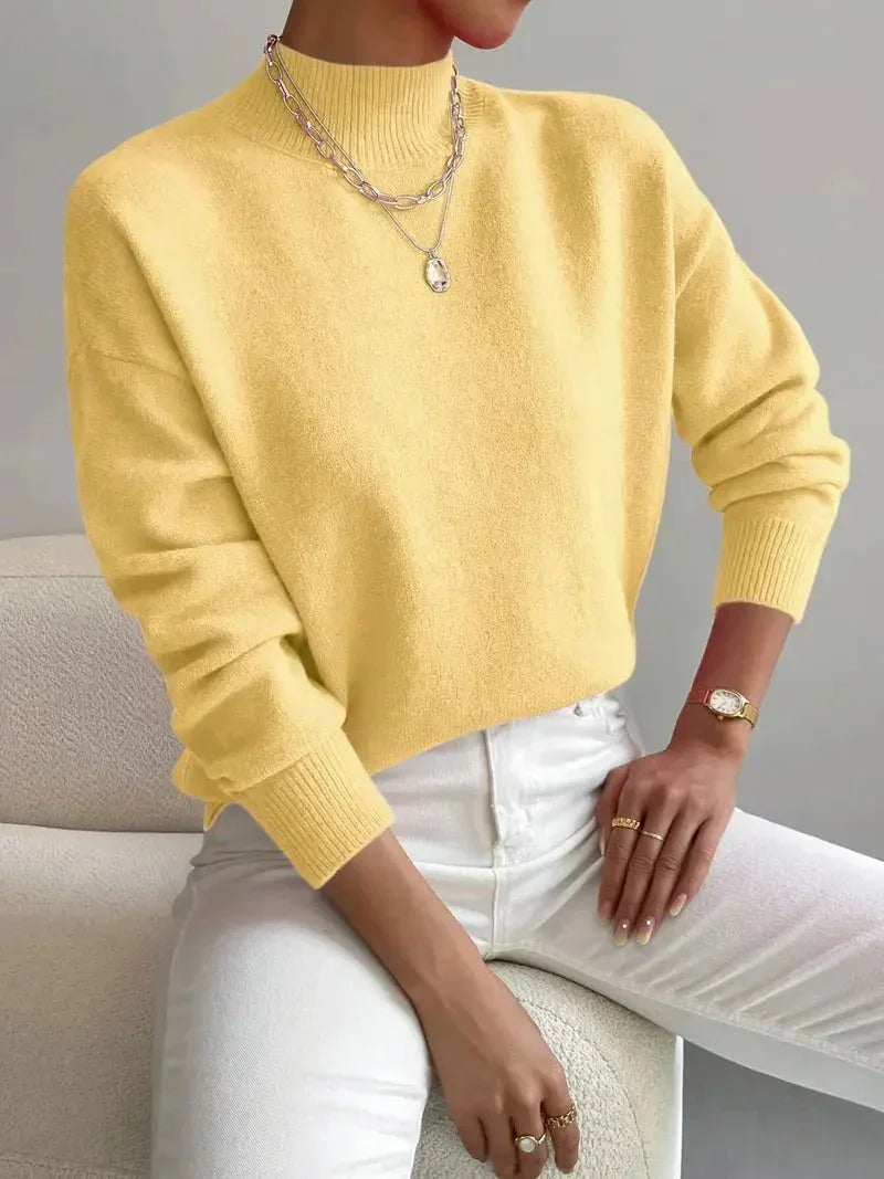 DELAUNAY | Pull Col Montant Doux Christine