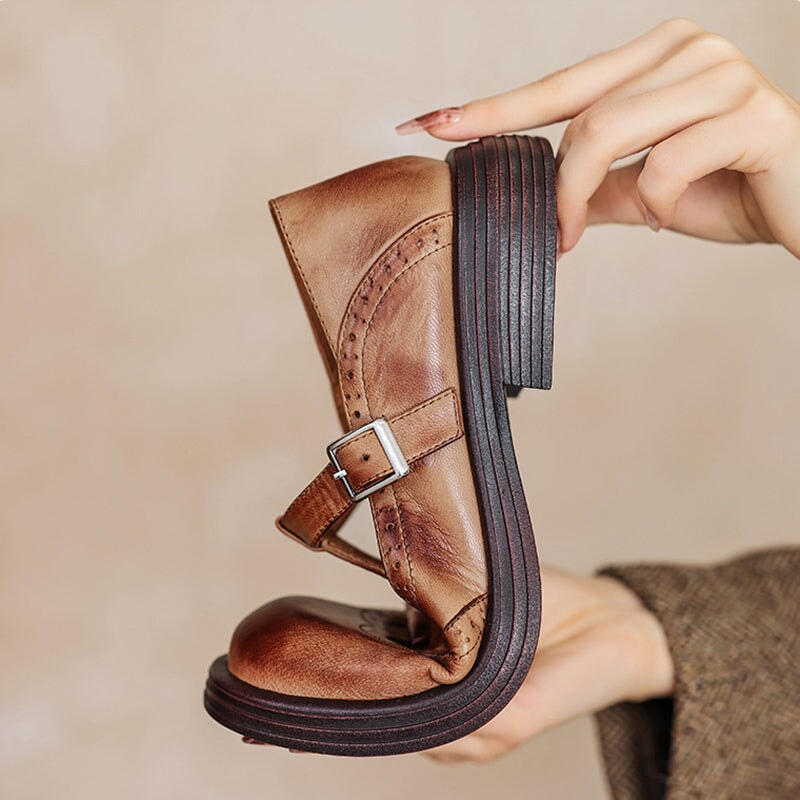 DELAUNAY | Babies en Cuir Ajourées Geneviève