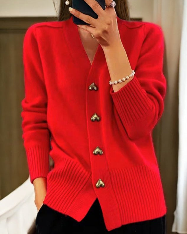 Michaela | Cardigan à Col en V