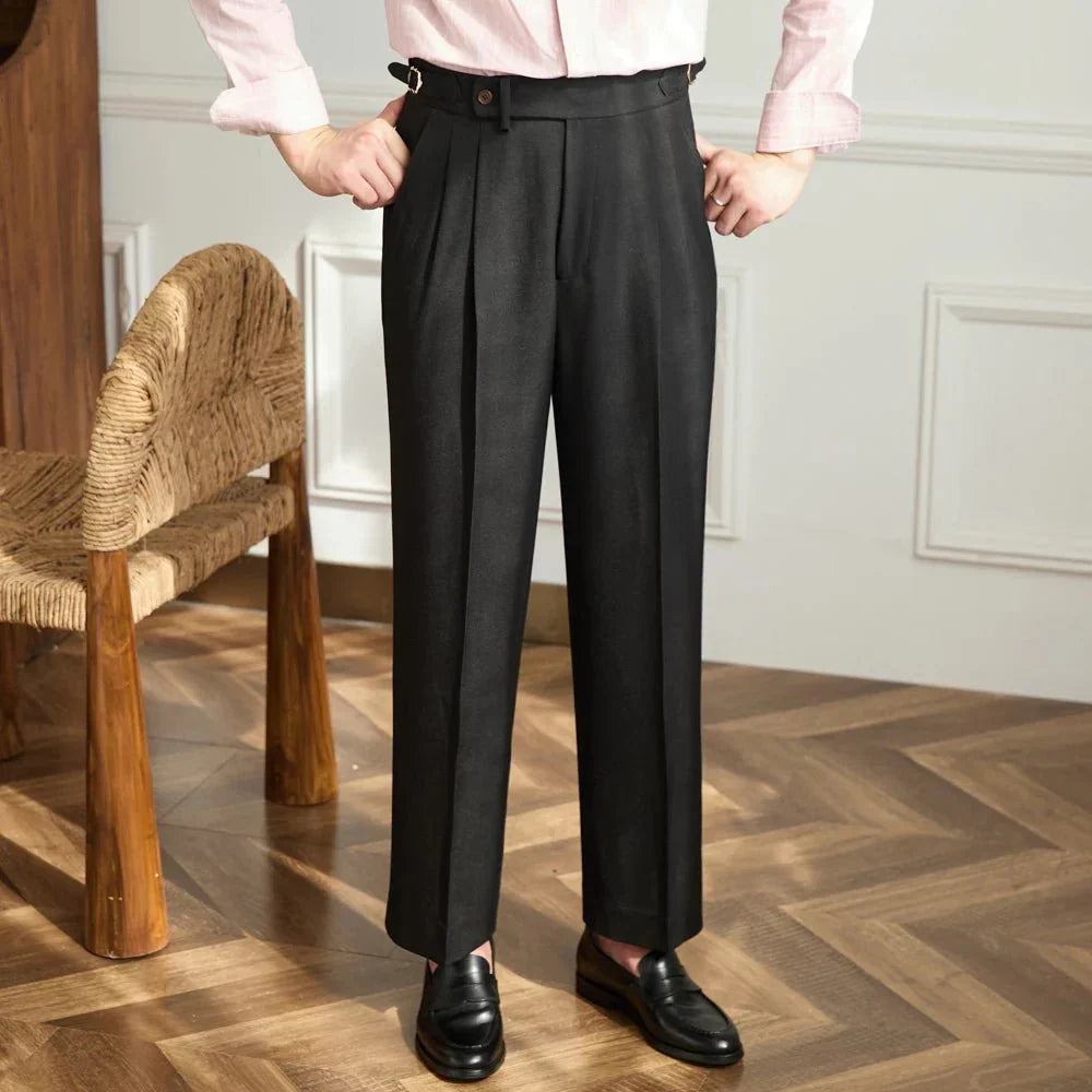 DELAUNAY | Pantalon fluide taille haute élégant