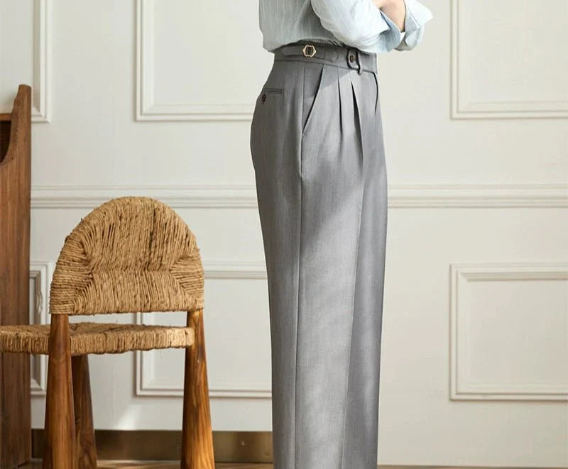 DELAUNAY | Pantalon fluide taille haute élégant