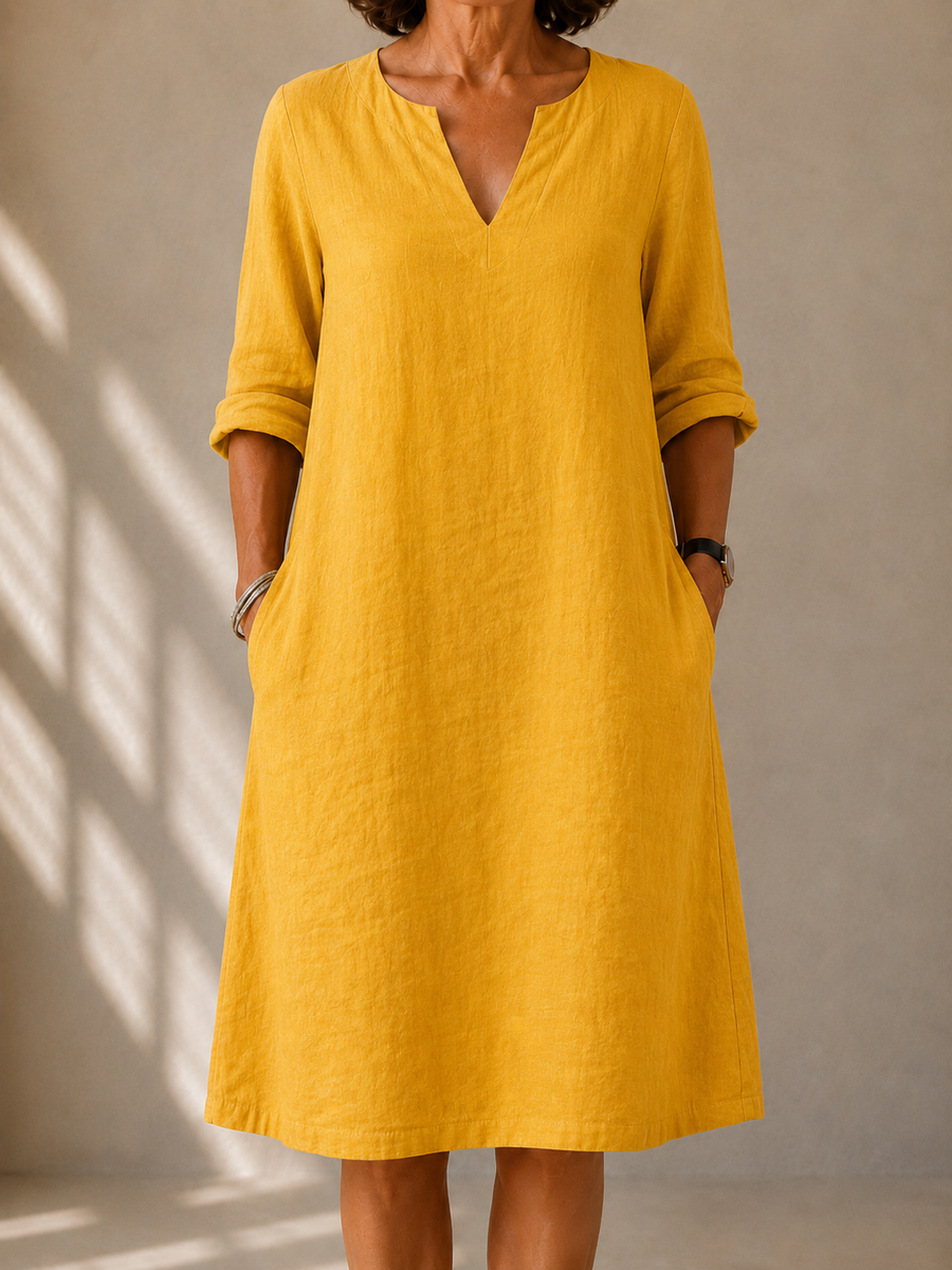 DELAUNAY | Robe Fluide Manches Longues Monique