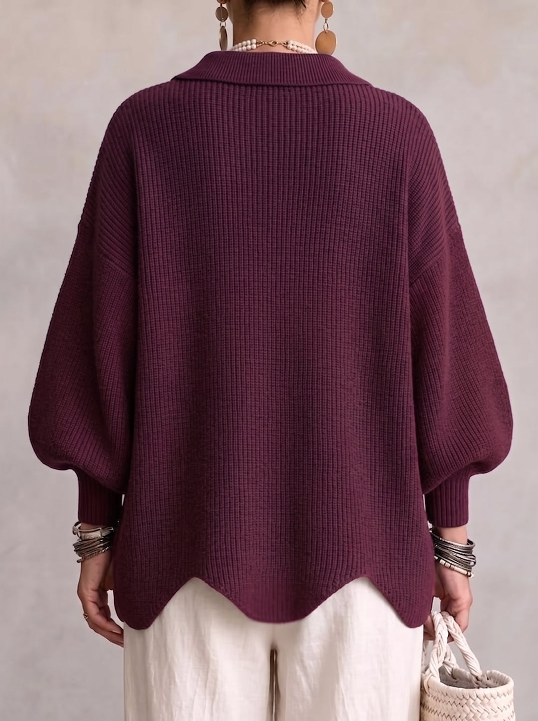 Delaunay | Gilet Oversize Boutons Dorés Manon