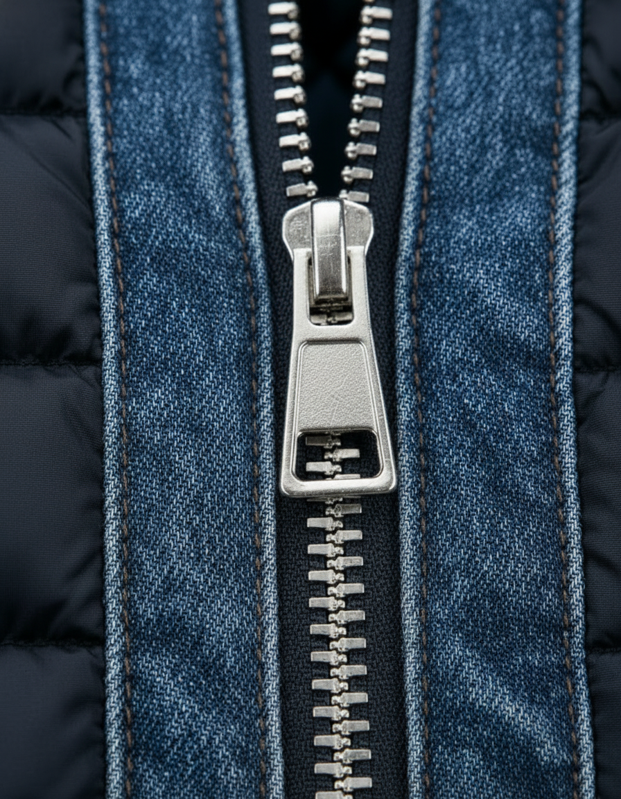 Delaunay | Veste hybride en matière texturée matelassée