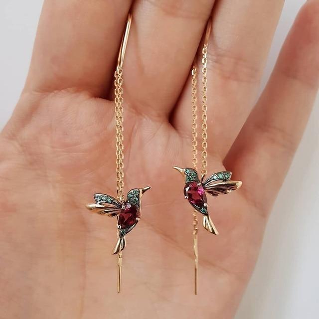 Delaunay | BOUCLES D’OREILLES EN FORME DE COLIBRI