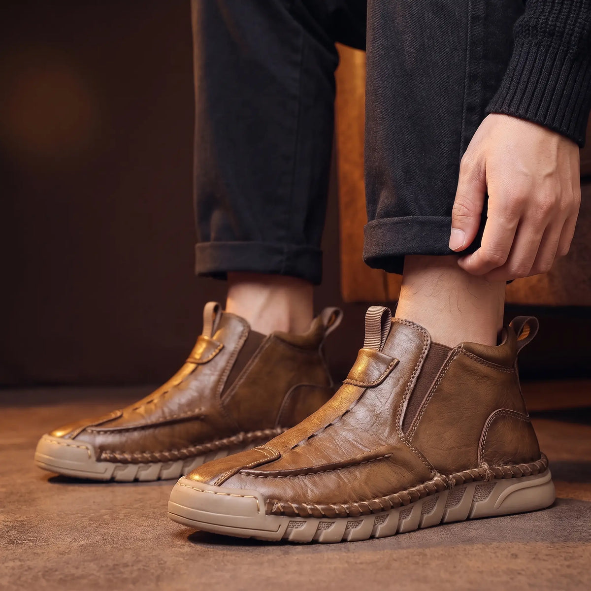 Bottines Saddle Seam