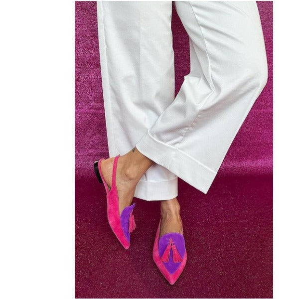 Slingback Mia — Fuchsia et Violet