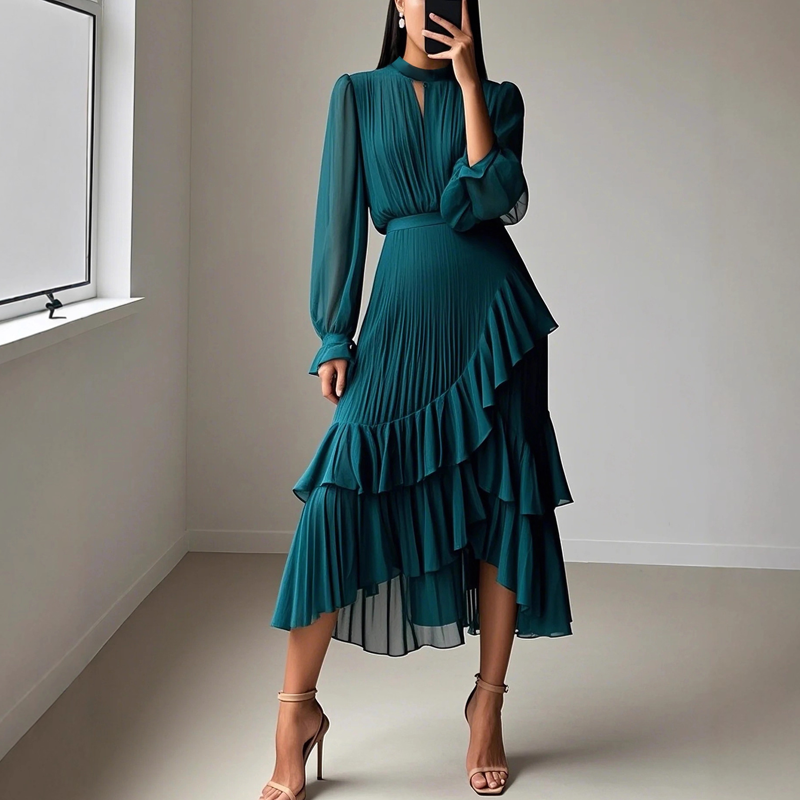 Dianna™ Robe midi plissée