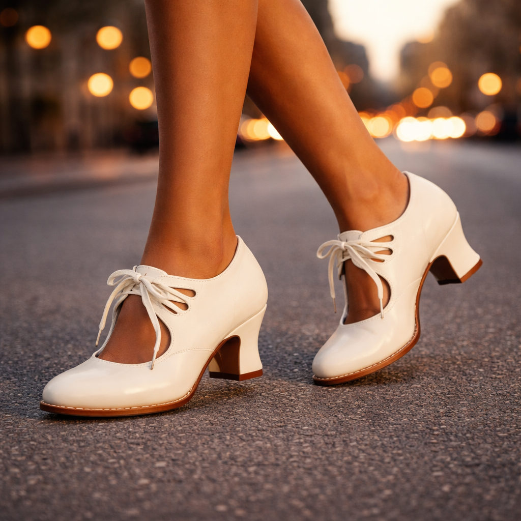 Delaunay | Escarpins Lacés Rétro Sylvie