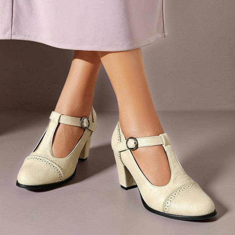 DELAUNAY | Escarpins Perforés à Bride Sandrine