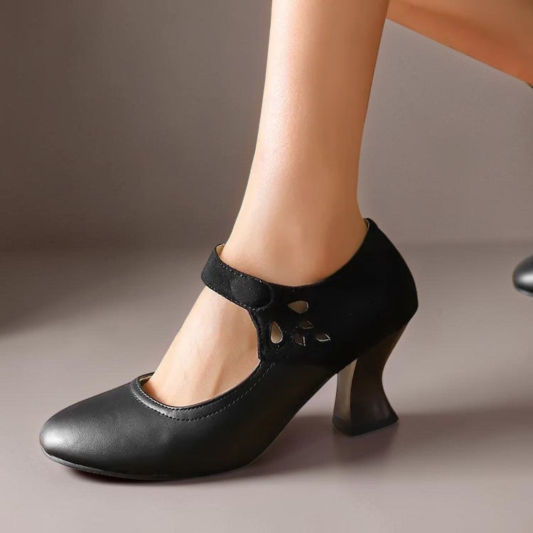 DELAUNAY | Escarpins Daim Bride Cheville Camille