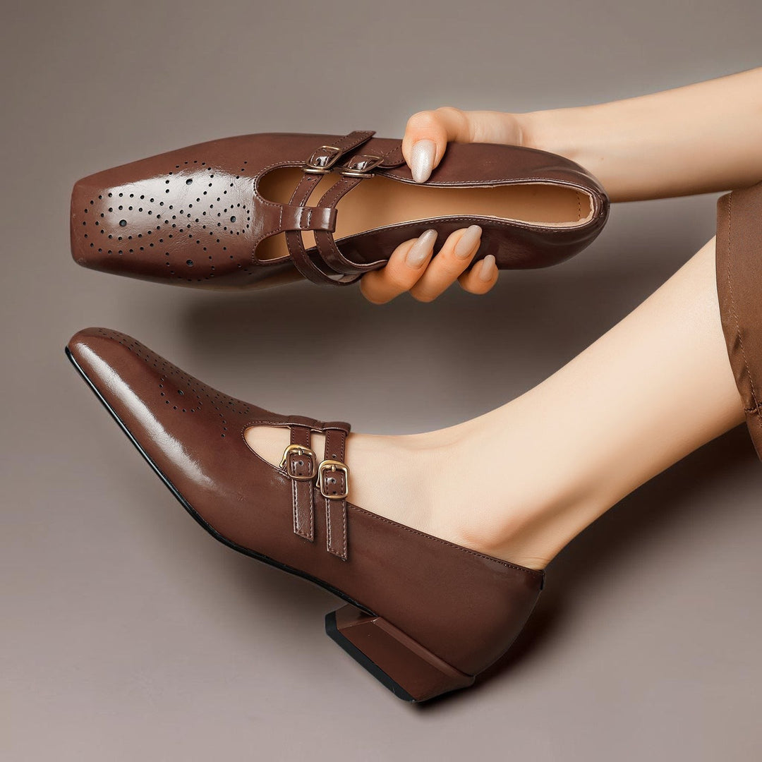 DELAUNAY | Babies Cuir Double Bride Pauline