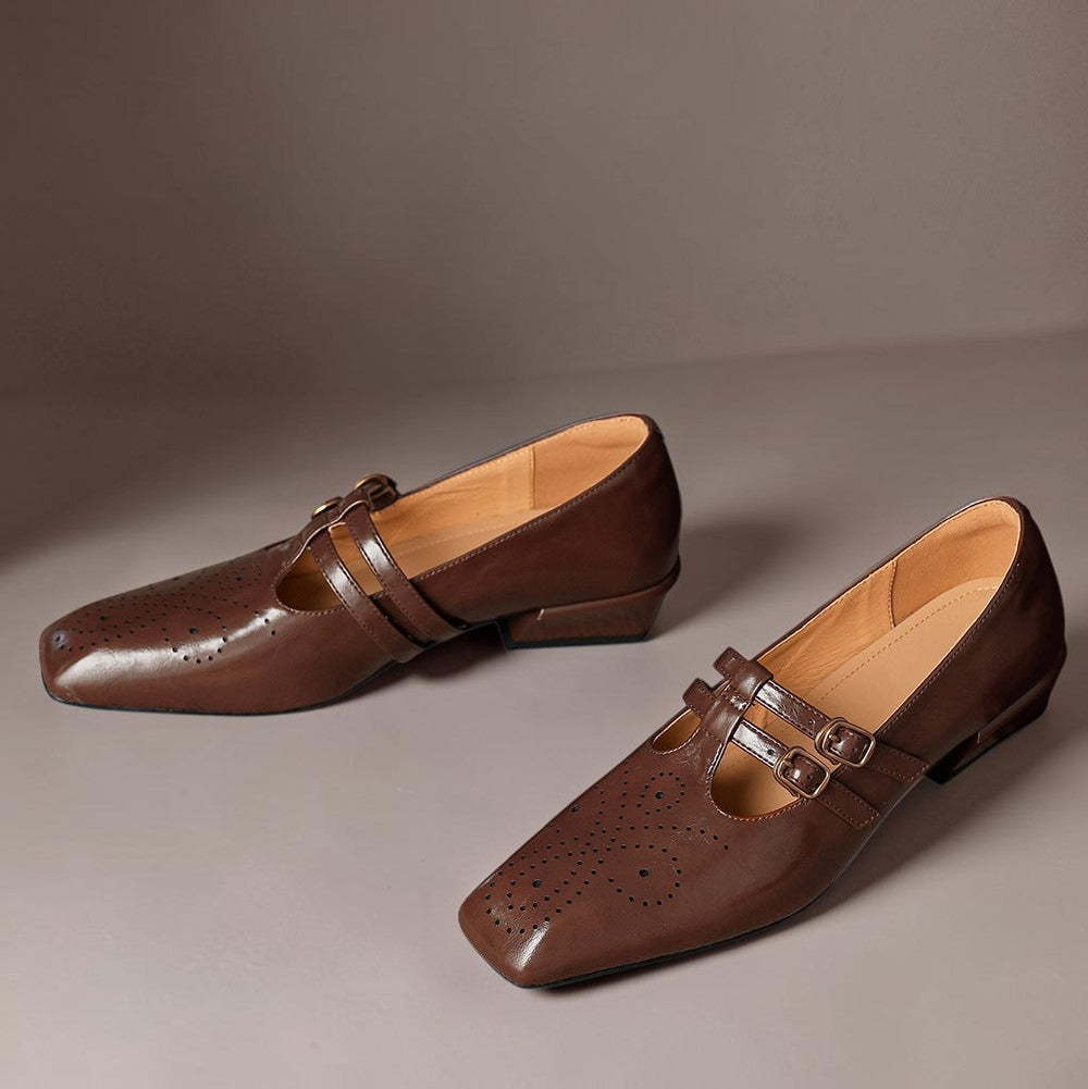 DELAUNAY | Babies Cuir Double Bride Pauline