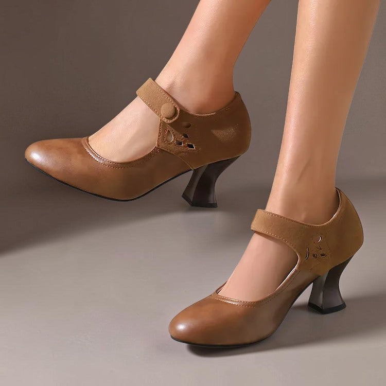 DELAUNAY | Escarpins Daim Bride Cheville Camille