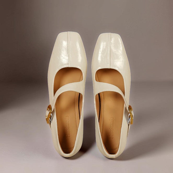 Delaunay | Babies Cuir Bout Carré Michèle