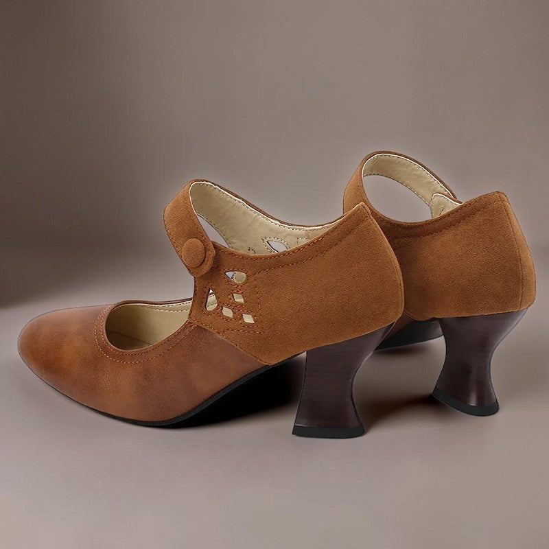 DELAUNAY | Escarpins à Bride Boutonnée Aveline