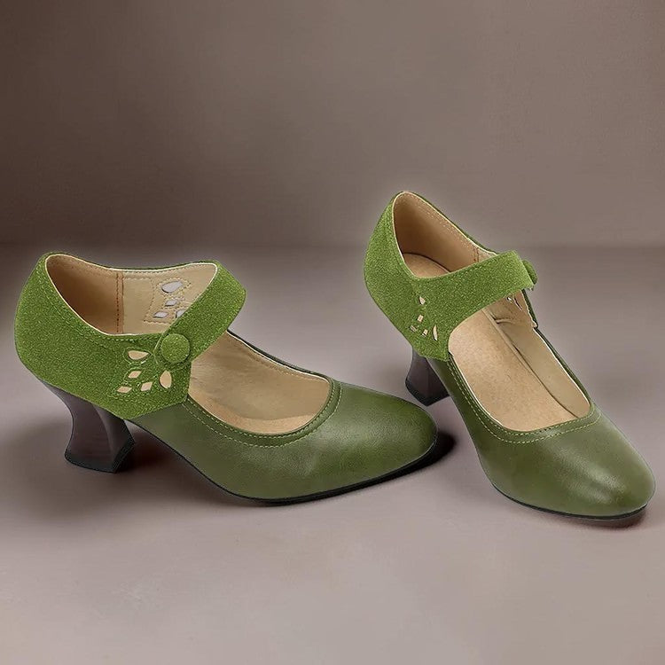 DELAUNAY | Escarpins à Bride Boutonnée Aveline