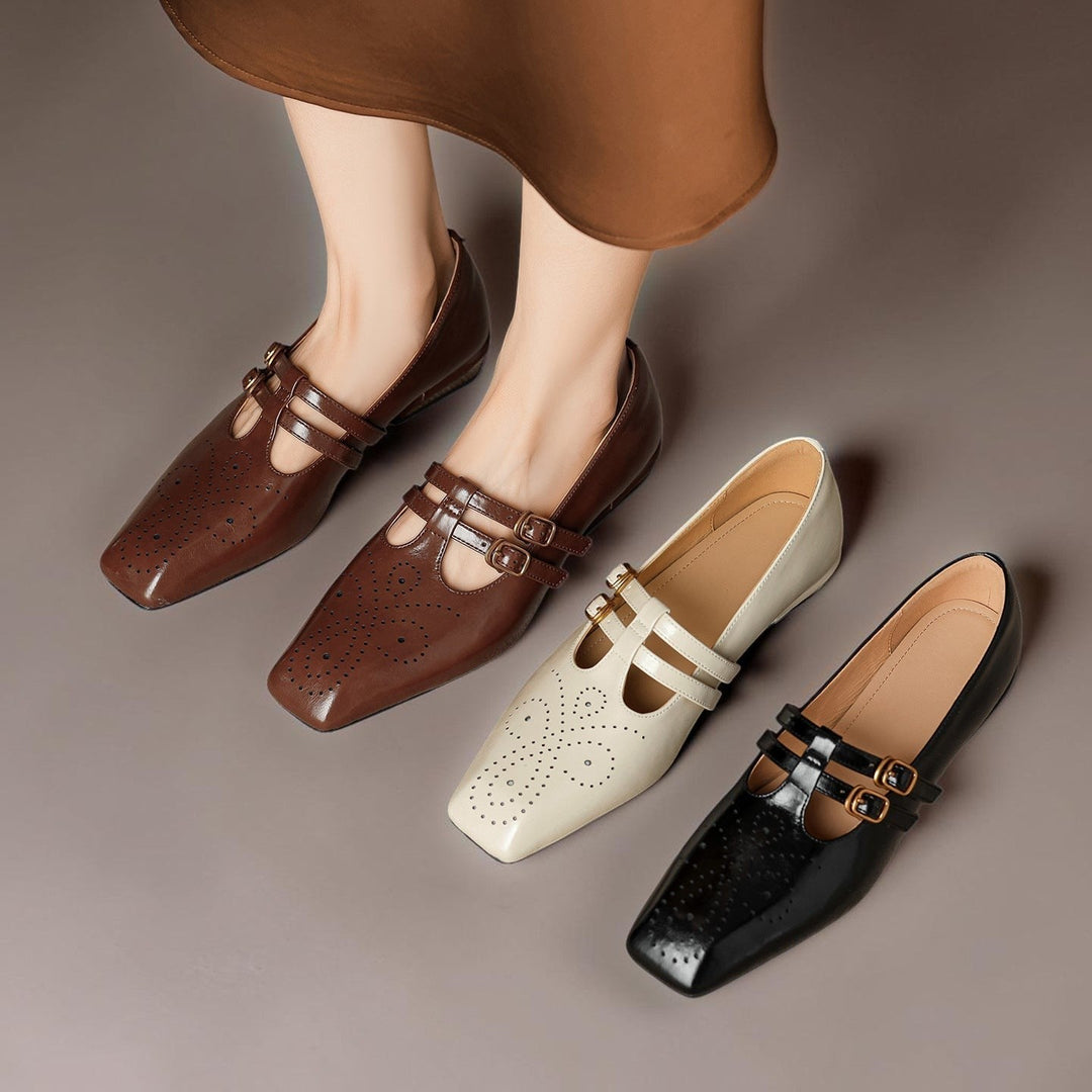 DELAUNAY | Babies Cuir Double Bride Pauline