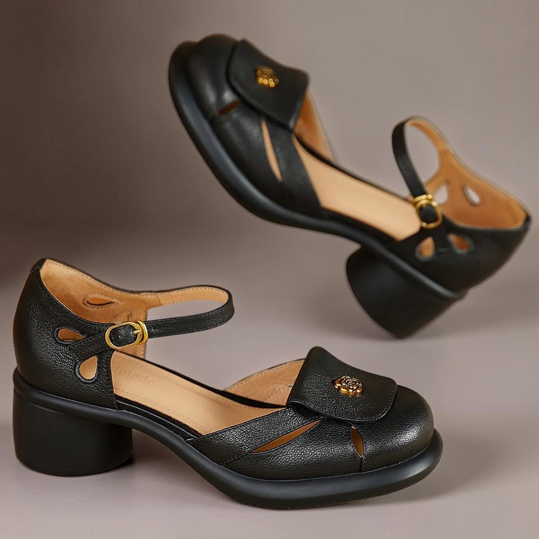 Claire | Sandale Plateforme avec Bride Ajustable