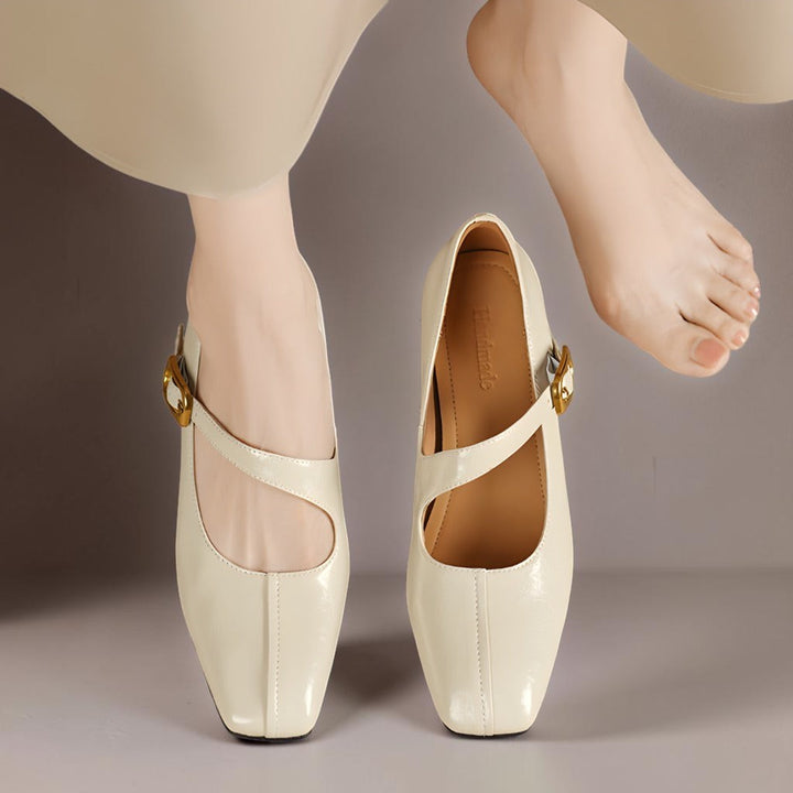 Delaunay | Babies Cuir Bout Carré Michèle