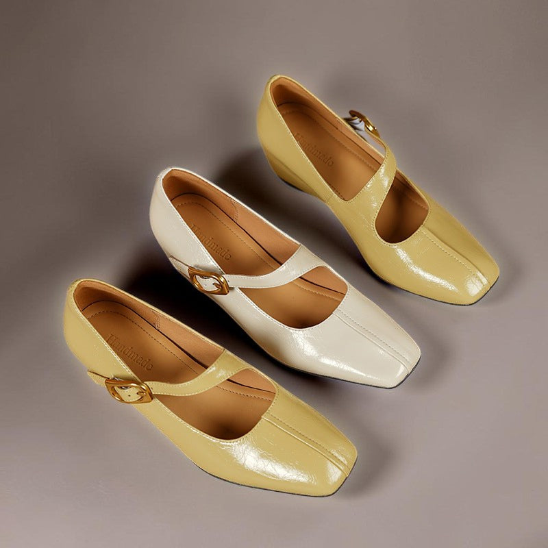 Delaunay | Babies Cuir Bout Carré Michèle