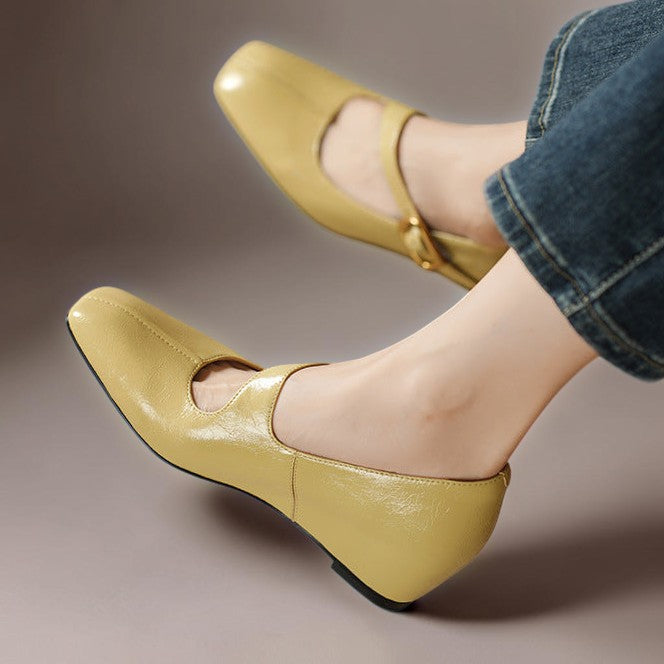 Delaunay | Babies Cuir Bout Carré Michèle