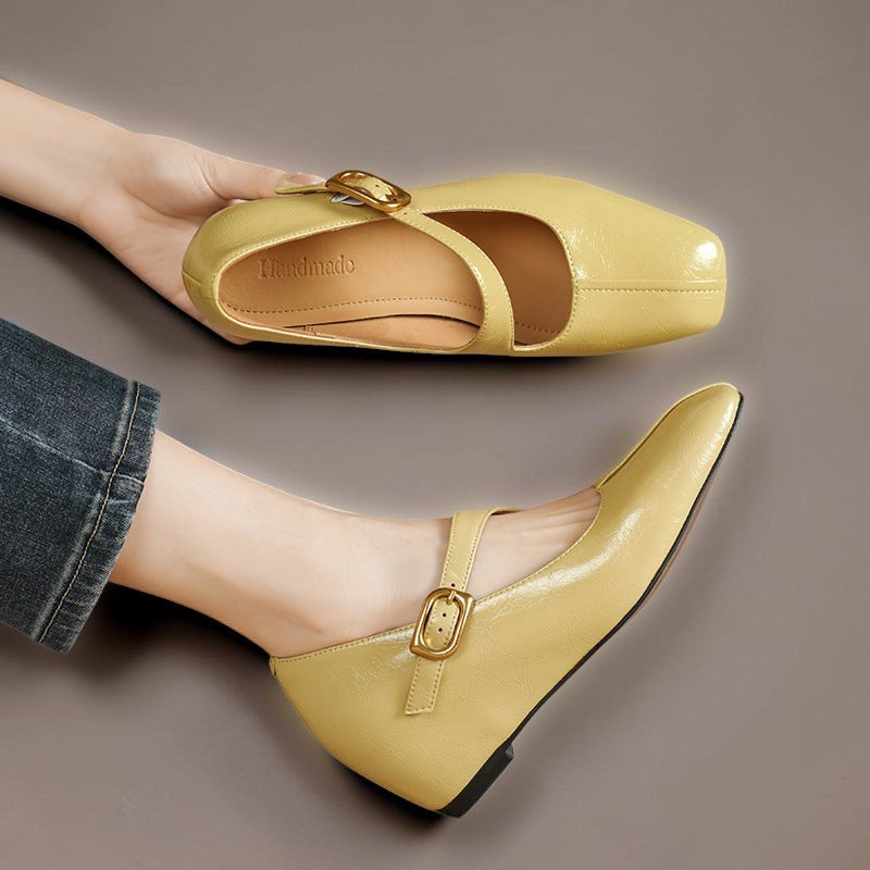 Delaunay | Babies Cuir Bout Carré Michèle