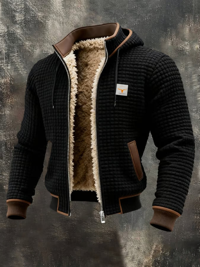 Veste Retrojack à Capuche et Fermeture Éclair