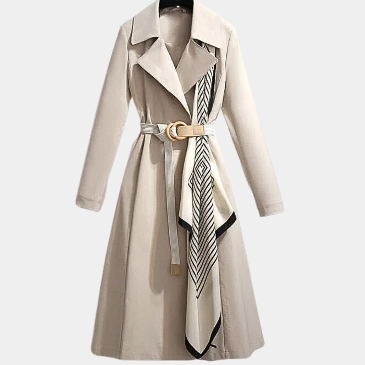 Clarice | Trench-coat classique mi-long à ceinture