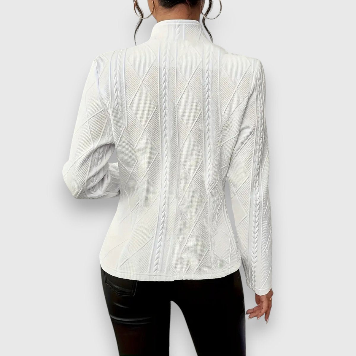 Loretta | Gilet texturé à boutons devant