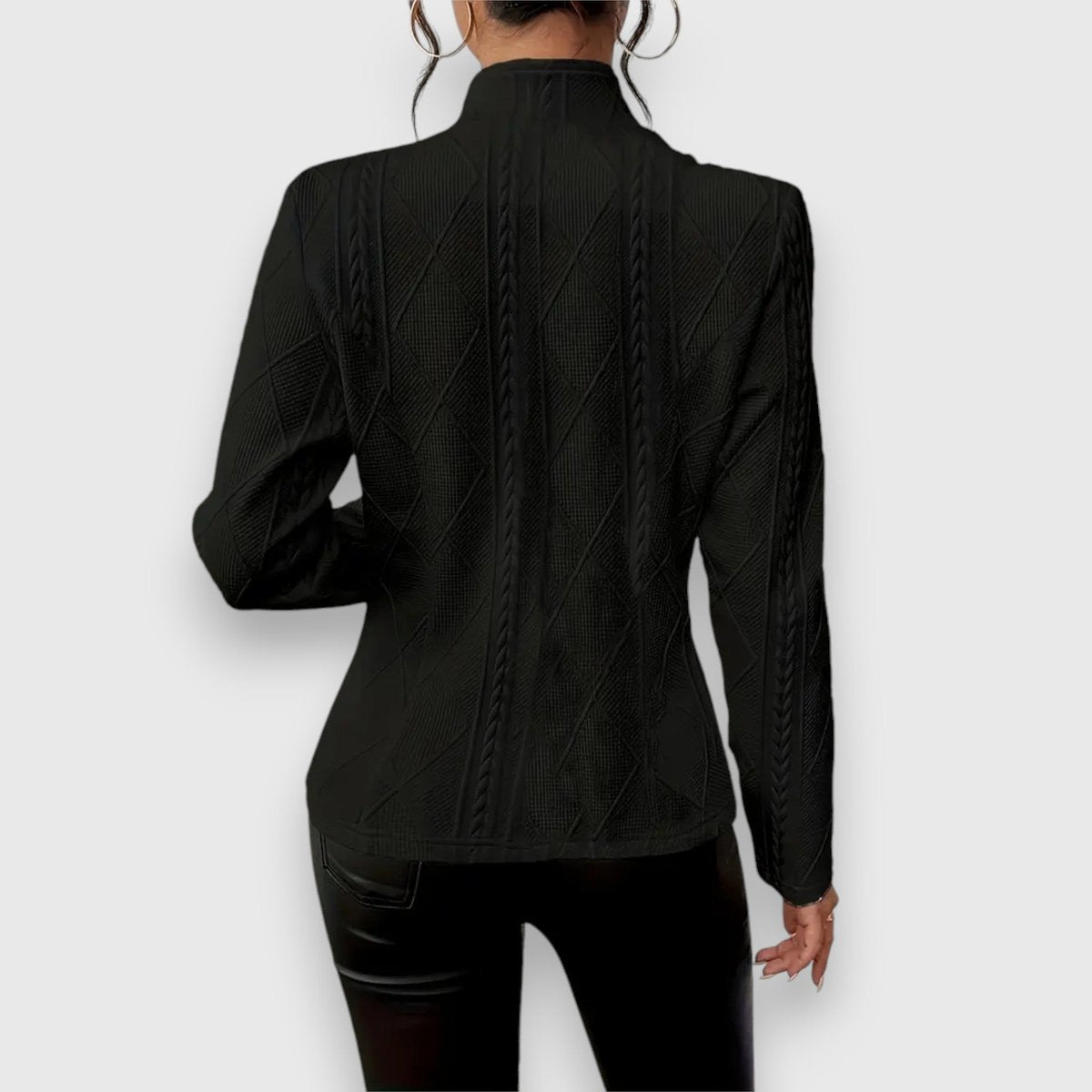 Loretta | Gilet texturé à boutons devant