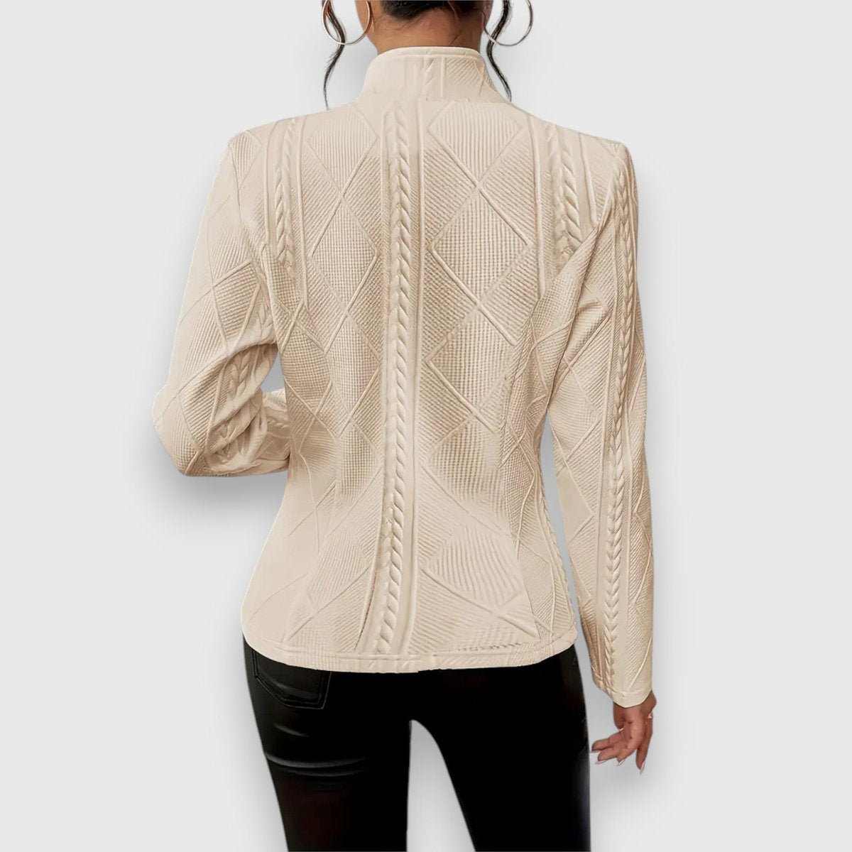 Loretta | Gilet texturé à boutons devant