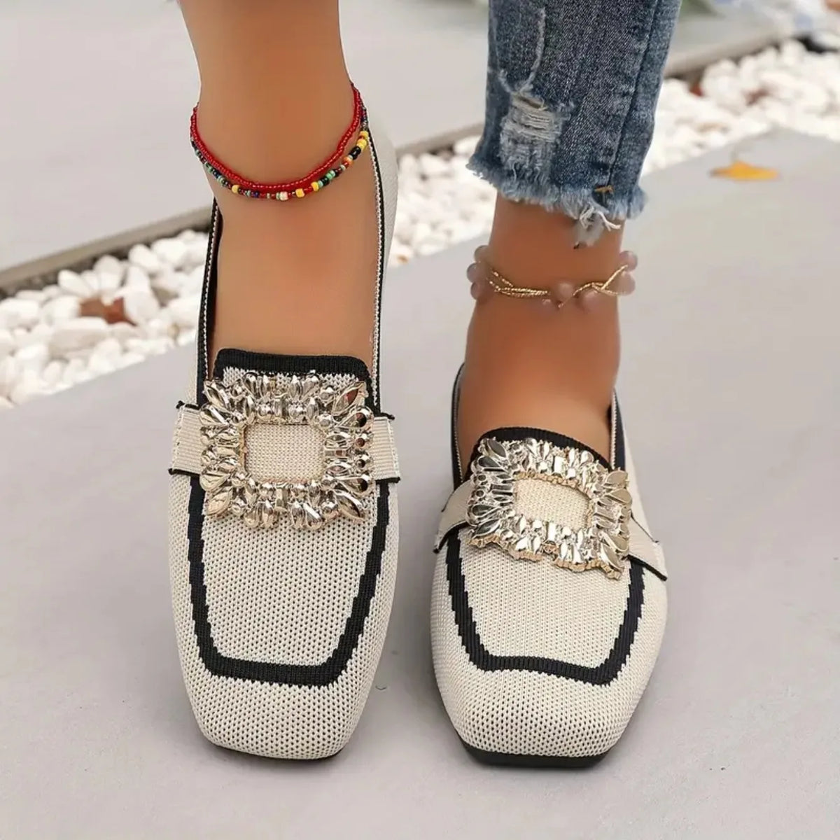 DELAUNAY | Mules Maille Boucle Ornée Manon