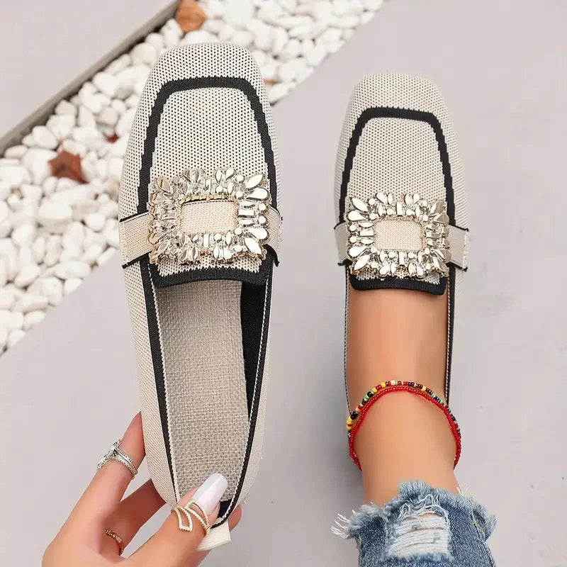 DELAUNAY | Mules Maille Boucle Ornée Manon