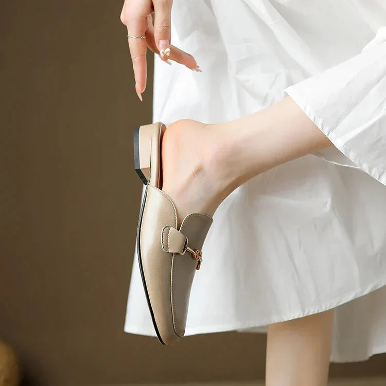 DELAUNAY | Mules Cuir Mors Doré Juliette
