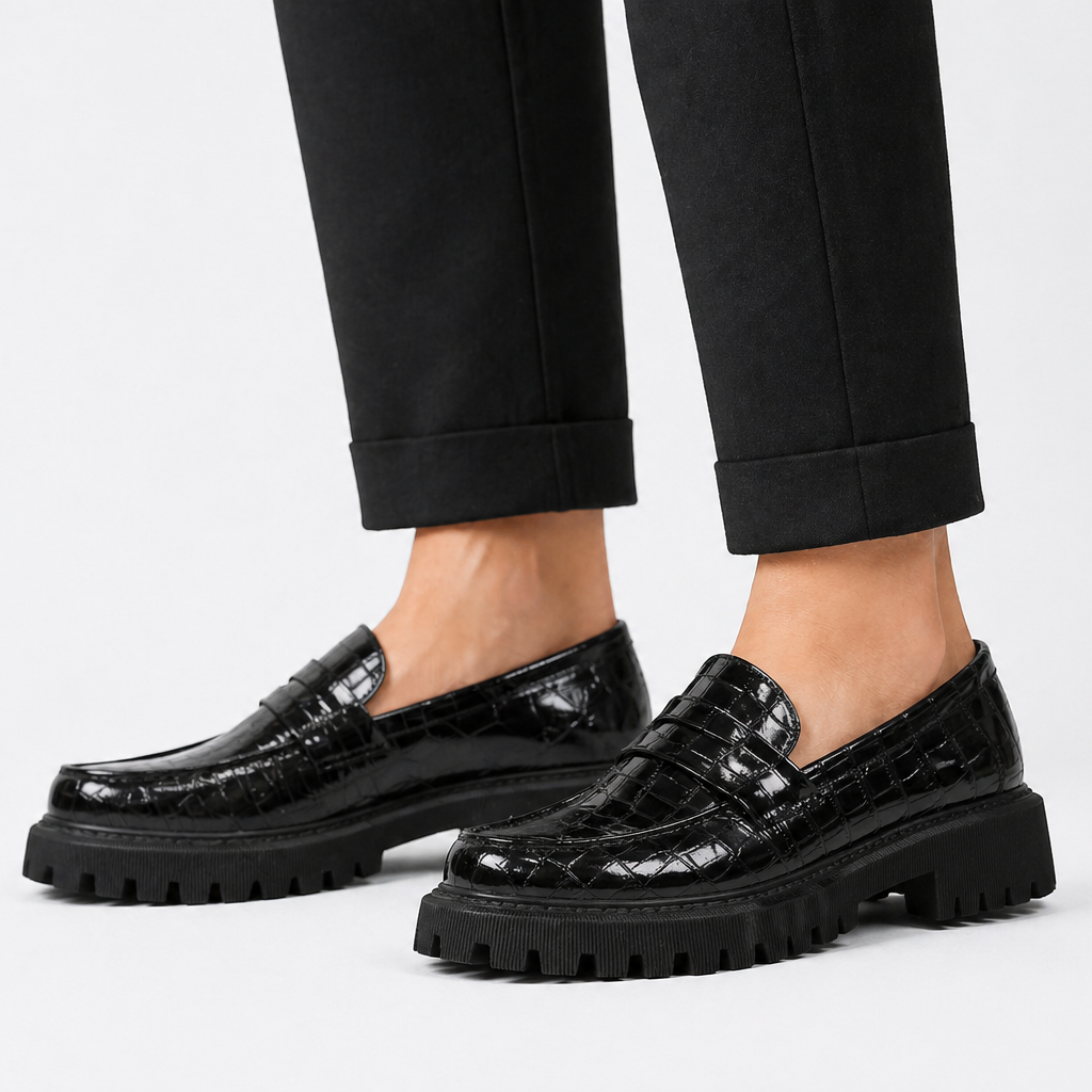 DELAUNAY | Mocassins Vernis Semelle Crantée Florence