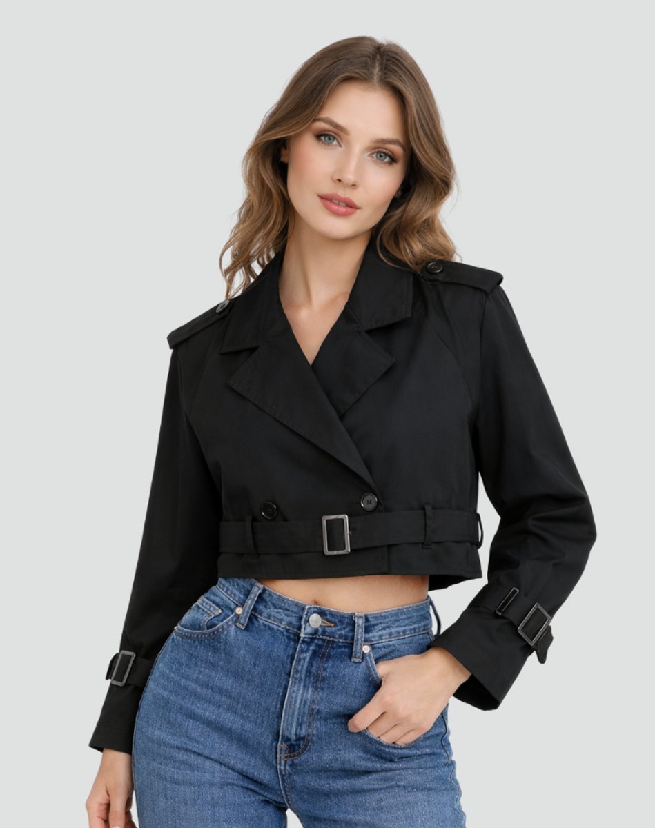 Juliana | Trench-coat court à ceinture