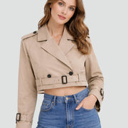 Juliana | Trench-coat court à ceinture