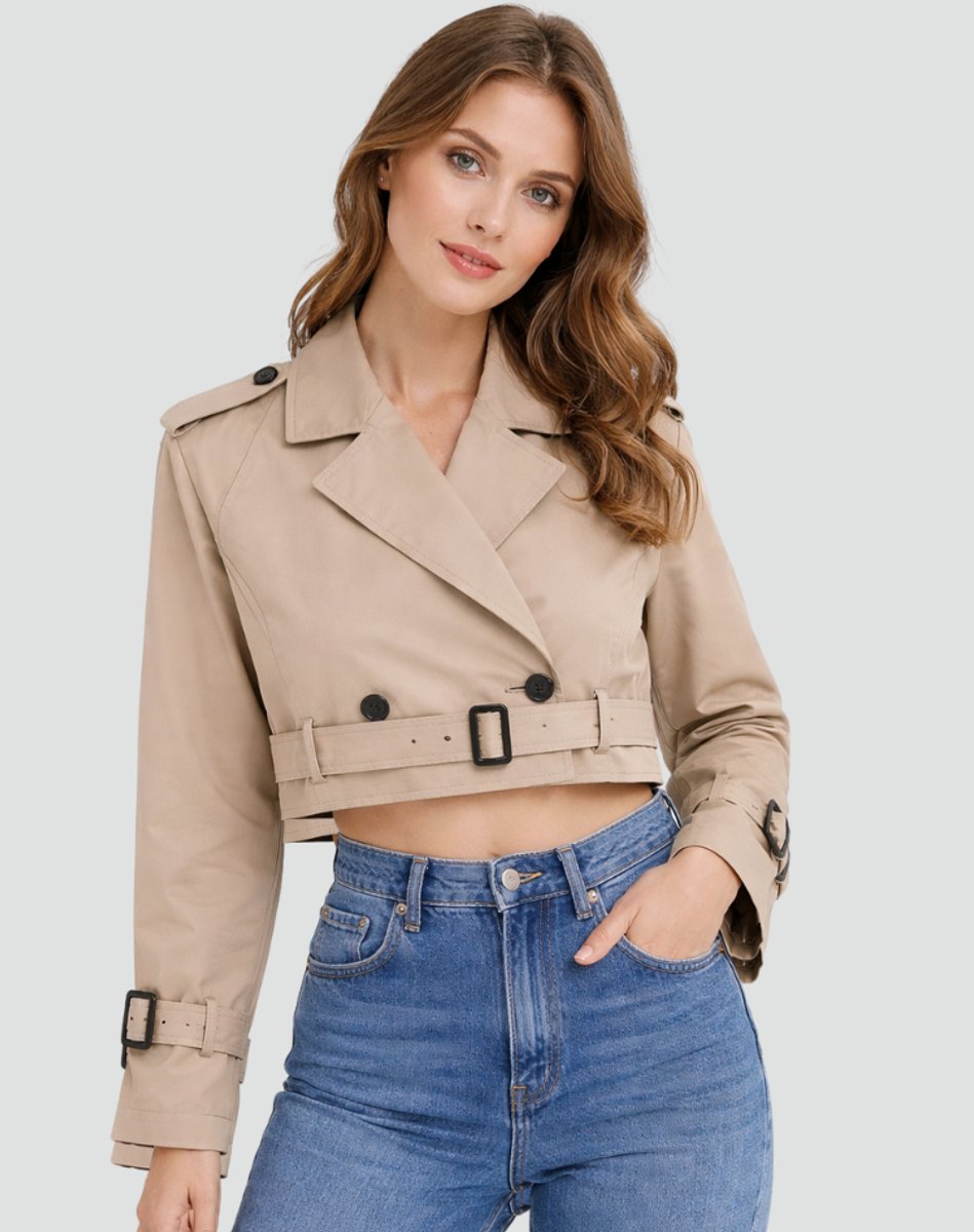 Juliana | Trench-coat court à ceinture