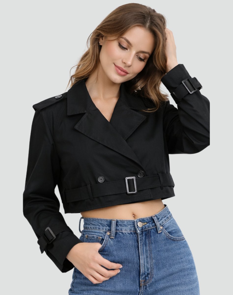 Juliana | Trench-coat court à ceinture