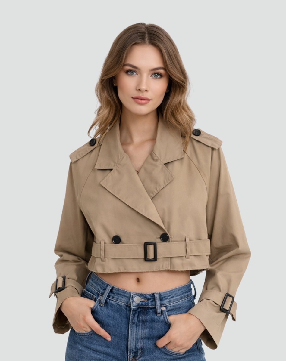 Juliana | Trench-coat court à ceinture