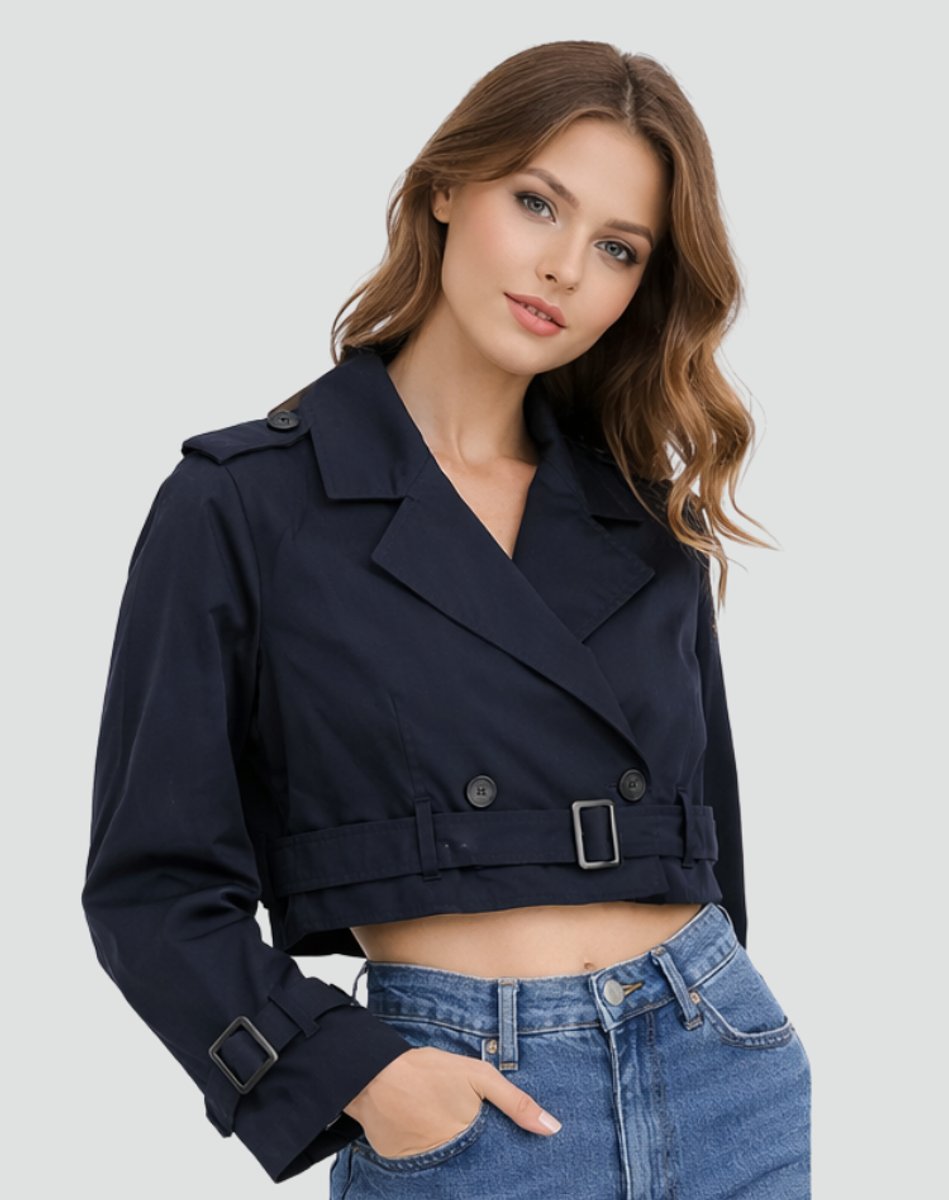 Juliana | Trench-coat court à ceinture