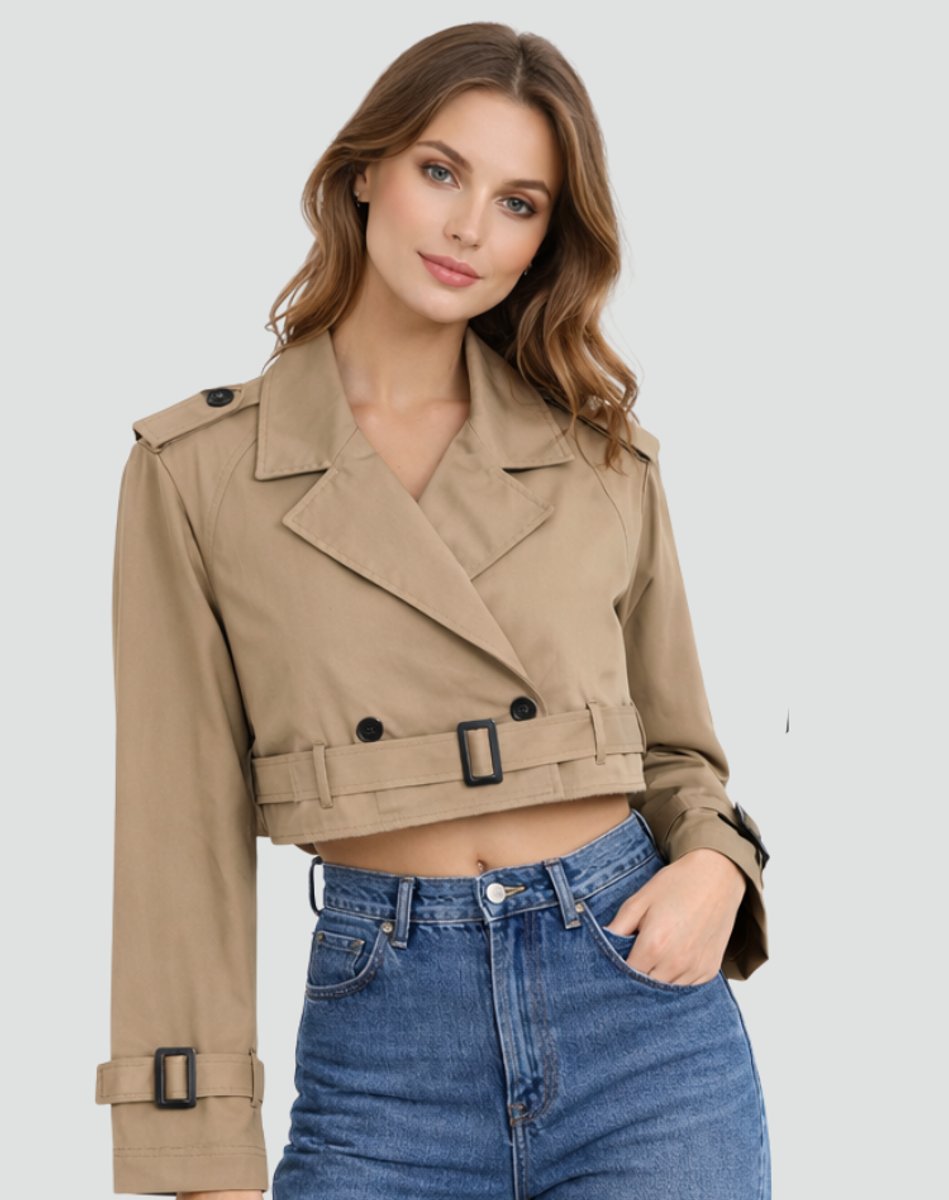 Juliana | Trench-coat court à ceinture