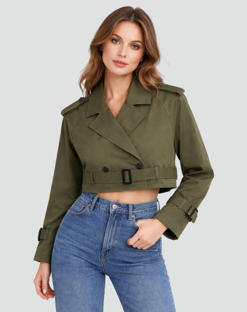 Juliana | Trench-coat court à ceinture