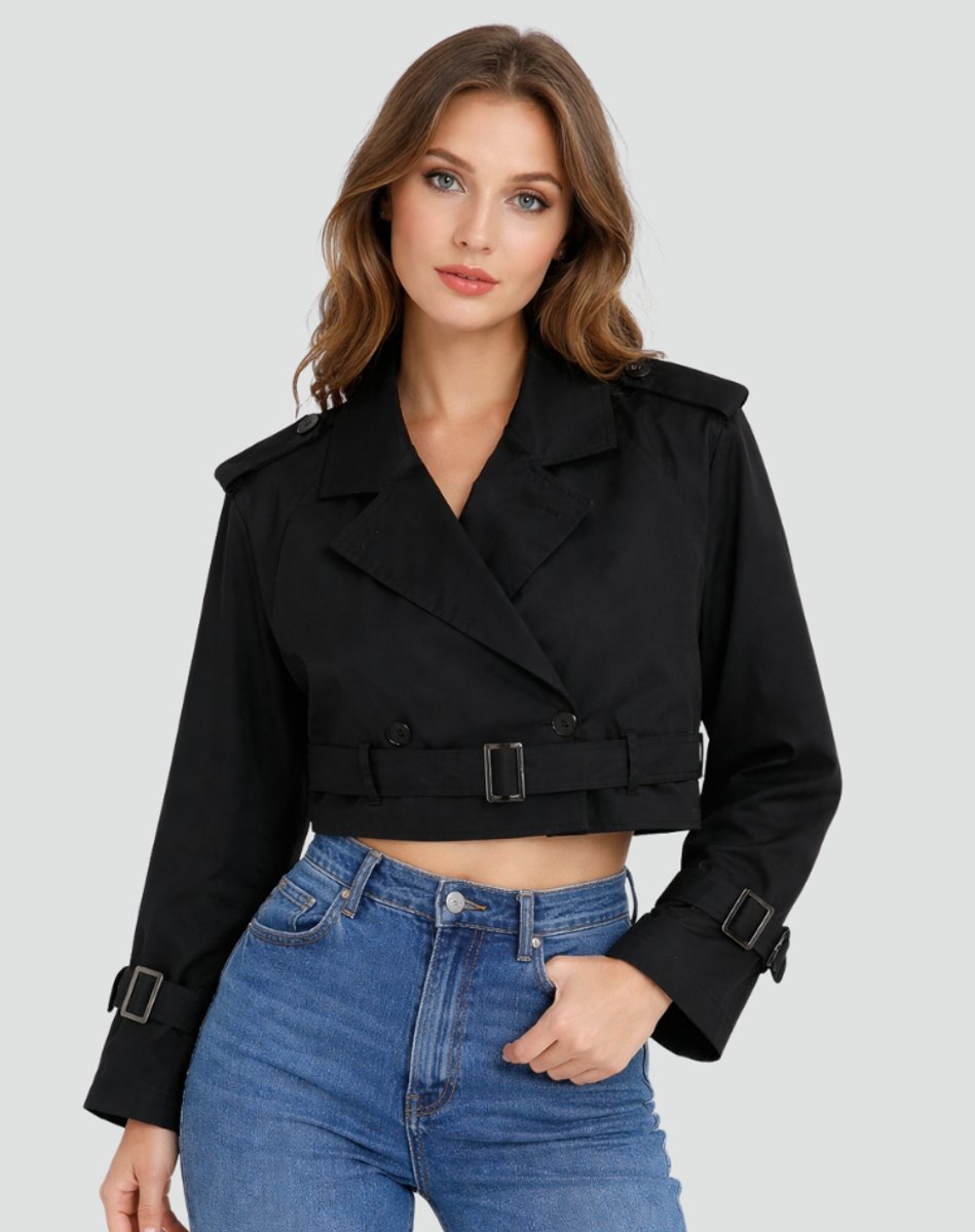 Juliana | Trench-coat court à ceinture