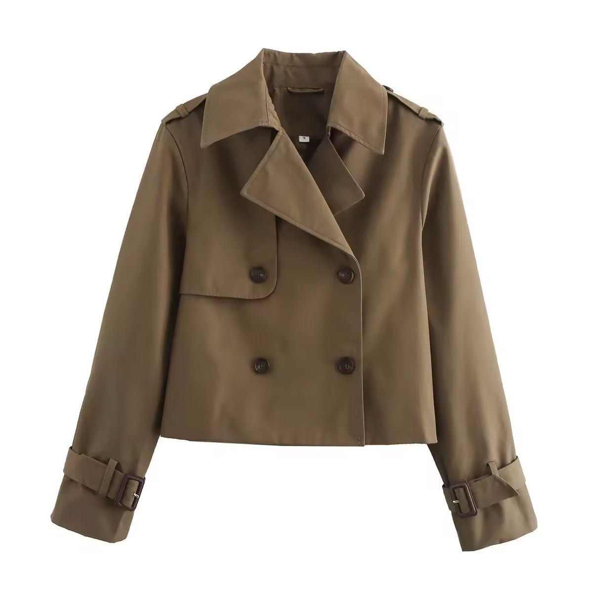 Eugenia | Trench court croisé à double boutonnage