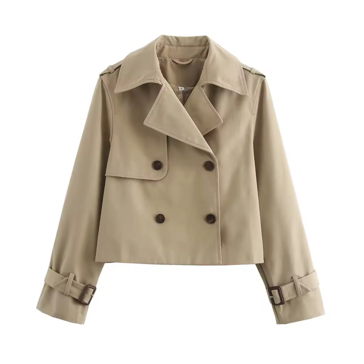 Eugenia | Trench court croisé à double boutonnage
